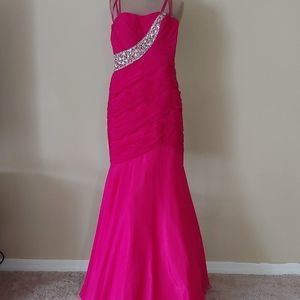 SALE! New Christopher Henry Long Gown in Hot Pink